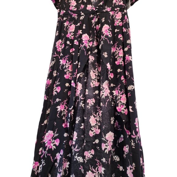 Floral Open Front Kimono Dress - Picture 3 of 6